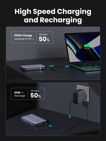 UGREEN 20000mAh Two-way Fast Charging Power Bank 25188