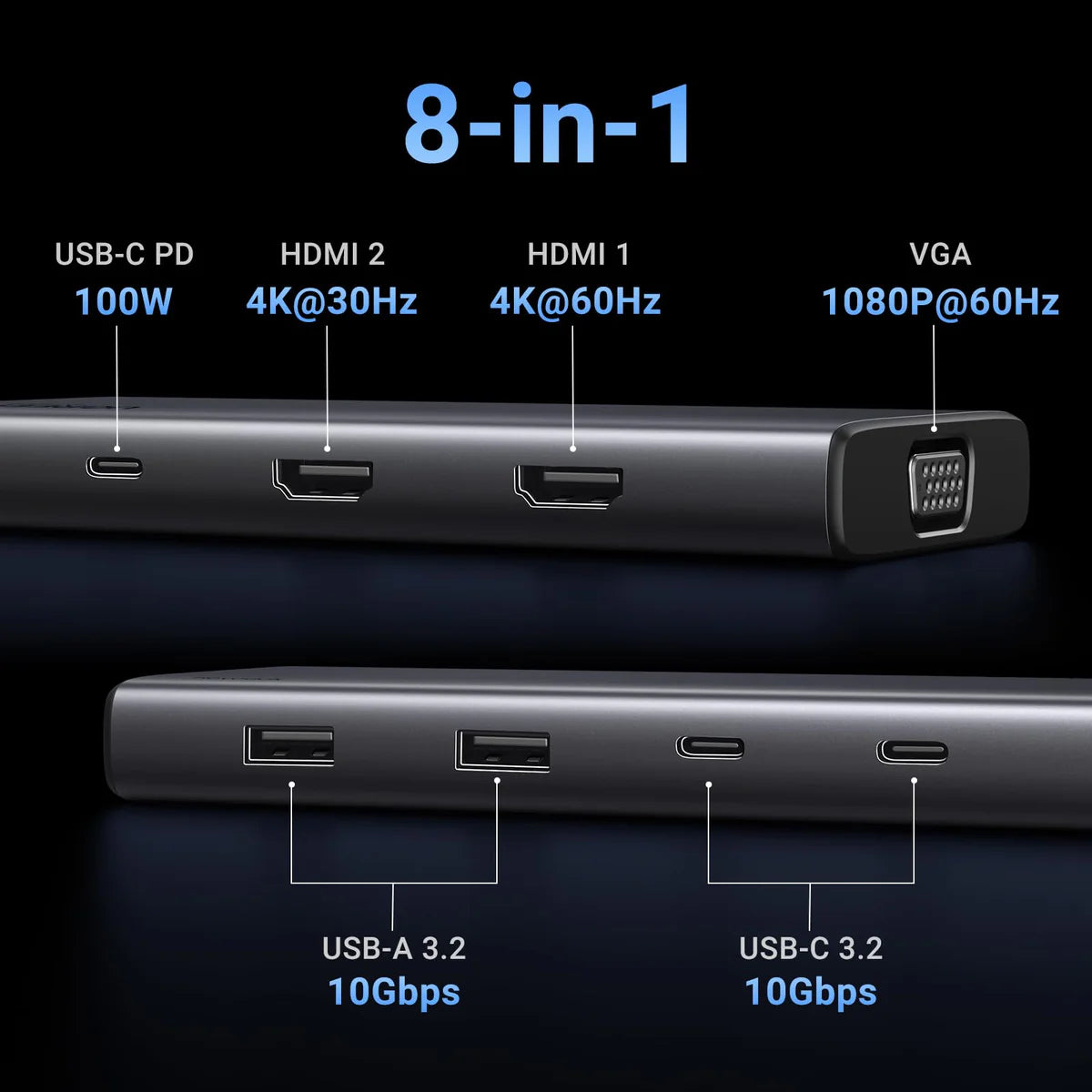 UGREEN 8-in-1 USB-C Hub 35588