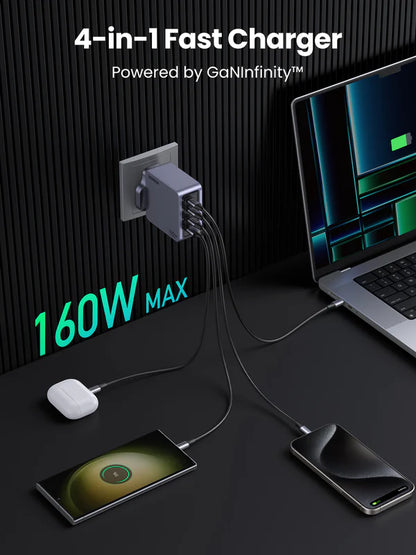 UGREEN Nexode Pro 160W 4-Port GaN Fast Charger Set UK 25878